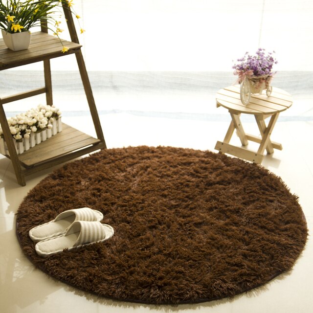 Fluffy Round Rug Carpets for Living Room