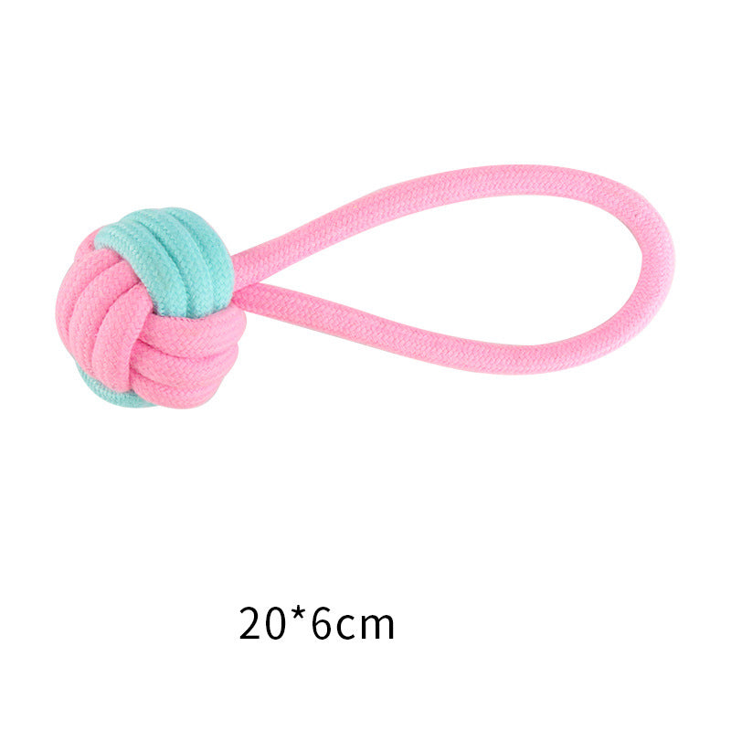 Pet Cotton Knot Toys Combination Biting Molar Dog