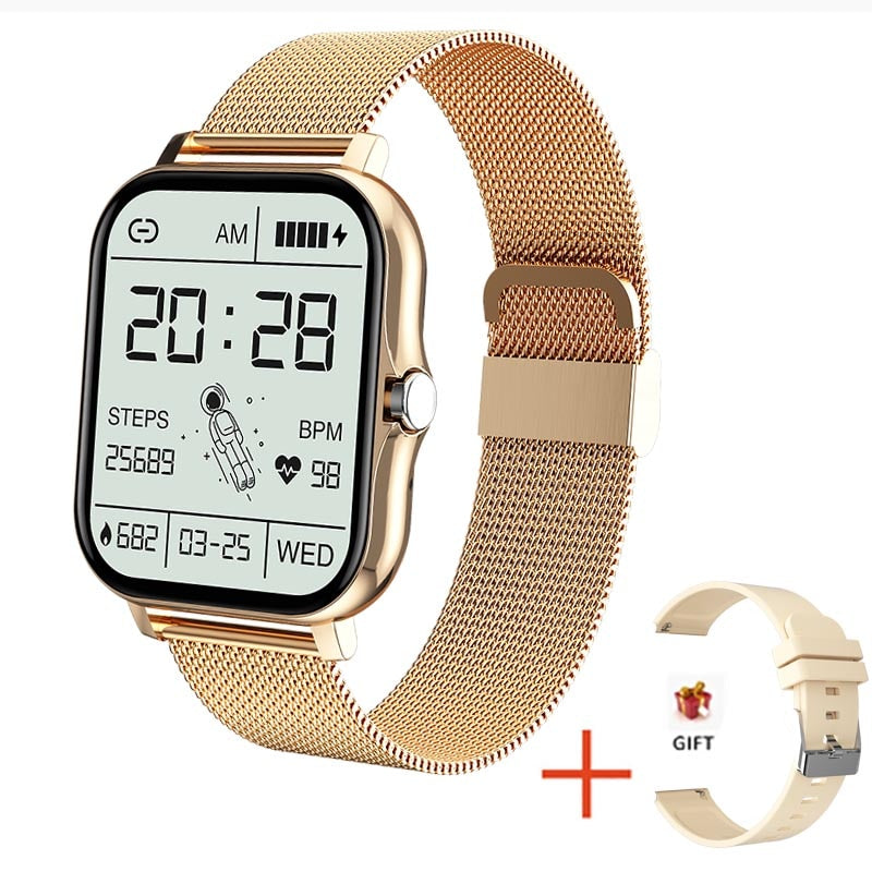 WOMEN'S & MEN'S SMART WATCH 1.69 INCH COLOUR SCREEN FULL TOUCH FITNESS TRACKER BLUETOOTH CONNECT