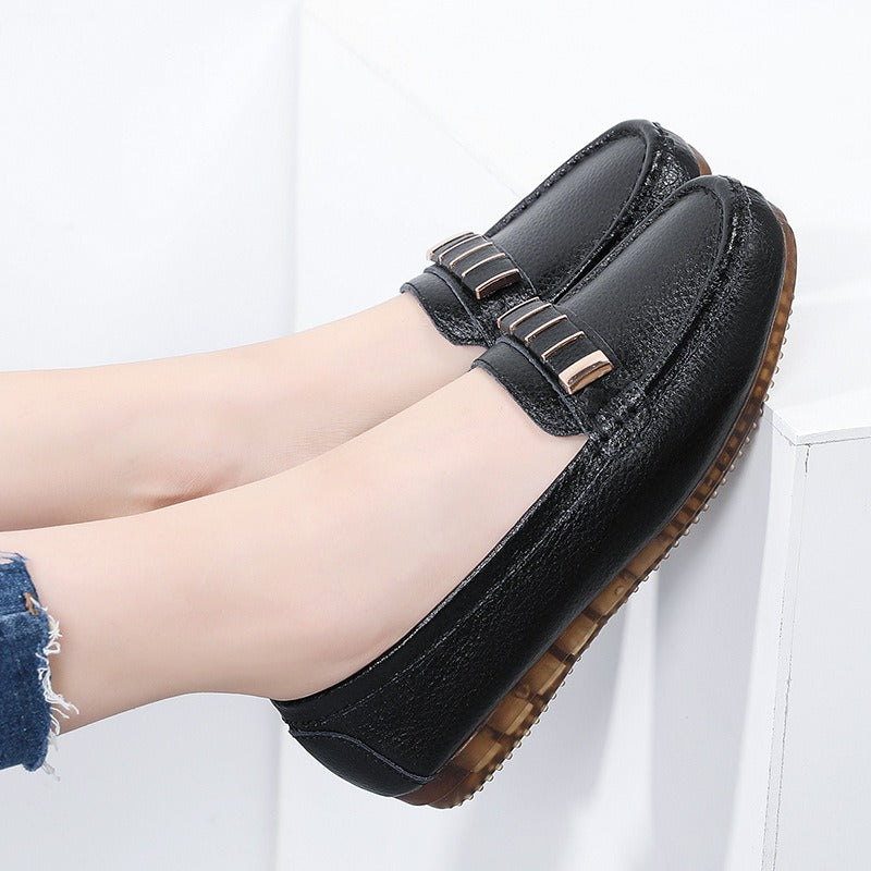 Shoes Cowhide Small Leather Shoes