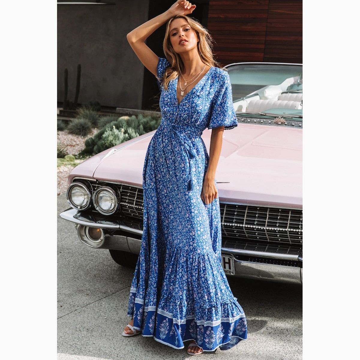 Bohemian Beach Long summer dress