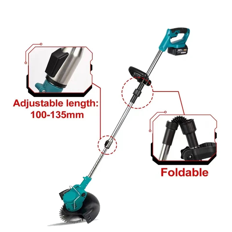 Cordless Lawn Mower Handheld Electric Grass Trimmer