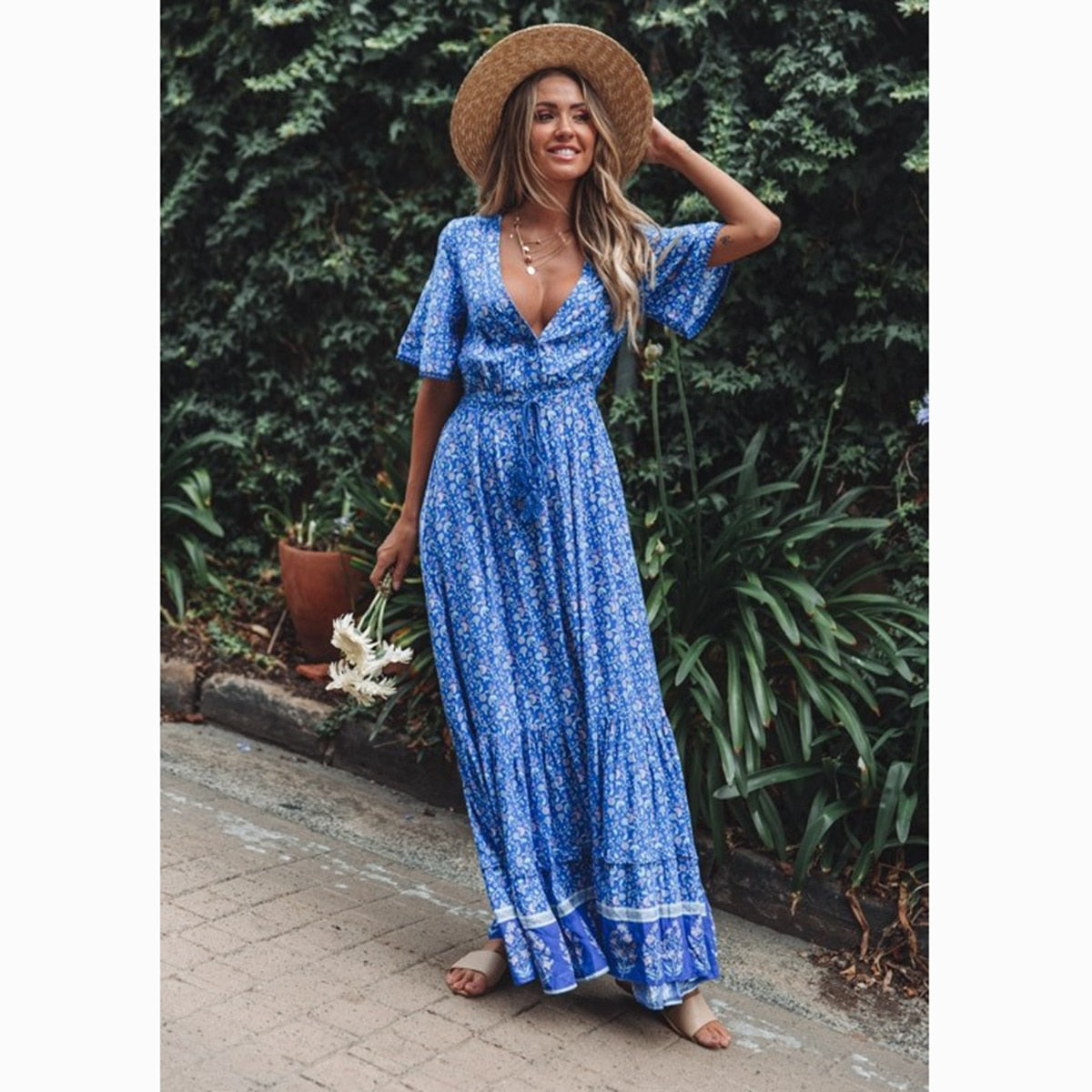 Bohemian Beach Long summer dress