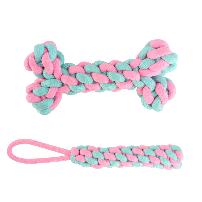 Pet Cotton Knot Toys Combination Biting Molar Dog