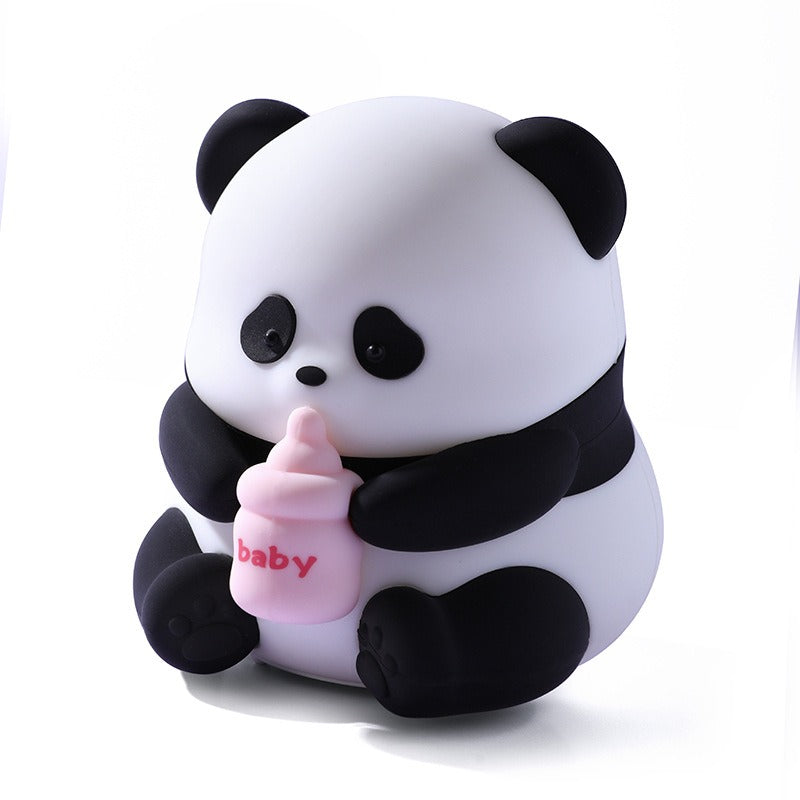 Panda silicone Lamp Room Decor Birthday Gifts Huahua Panda Fun Lamp