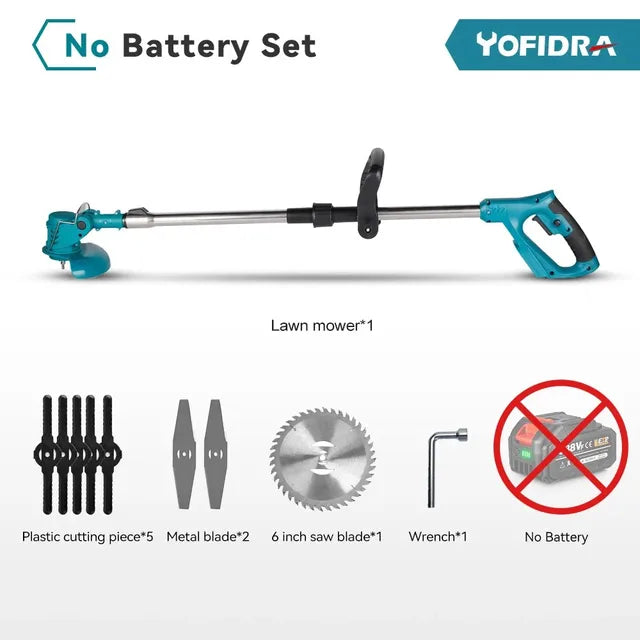 YOFIDRA Electric Lawn Mower Handheld Length Adjustable Cutter